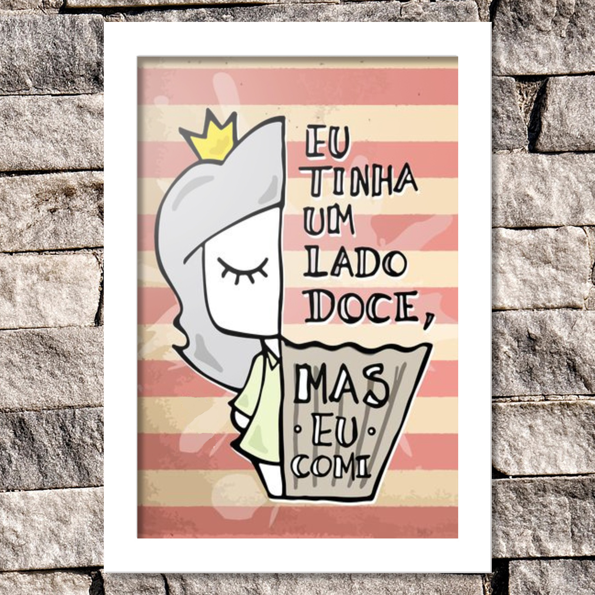 Quadrinho Decorativo - Lado Doce